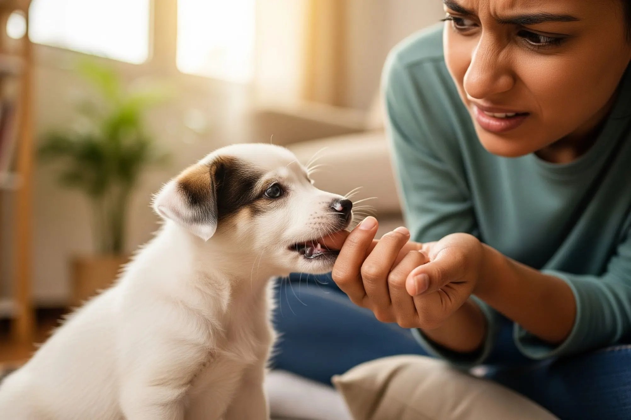 How to Stop Puppy Biting in 2-Month-Old Indie Puppies! - Weeks Old Puppy Biting Habits